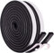 Dichtungsband Türdichtung Selbstklebend 12mm(B) x6mm(D)/8m(L) für Türen Fenster Schaumstoff klebeband Gummidichtung Gegen Kalte Zugluft/Anti-Kollision/Schalldichter/Wasserdichter/Staubdicht Schwarz