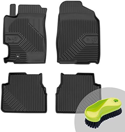 FROGUM No.77 Gummimatten Ganzjahresset von Auto Fußmatten Autofussmatten für Mazda 6 I 2002-2007 | Langlebiges TPE Material