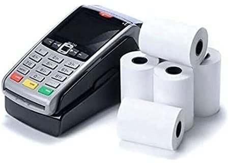 POUNDXPENCE Co® Thermopapier Kassenrollen 57x40 mm | 20 Stück | Quittung für EPOS, POS, EFTPOS, PDQ, Registrierkasse, Kredit-/EC-Kartenmaschinen | BPA freies weißes Papier