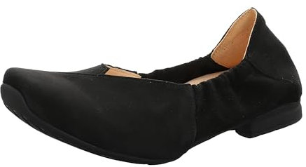 Think! Damen GAUDI chromfrei gegerbte nachhaltige Halbschuhe, SCHWARZ 0000