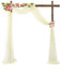 Querbehang 70 * 550cm, Hochzeitsbogen Vorhang Deko, Hochzeit Vorhang Chiffon Stoff, Vorhänge Hochzeit Bogen, Vorhang Organza Stoff Tüll Dekorationen Party Hintergrund Traubogen Dekostoff (Beige)