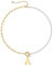 TINGN Halskette Damen Perlen Gold, Büroklammer Gliederkette Choker, A Buchstaben Initialen Schmuck, Geschenke für Frauen Mädchen