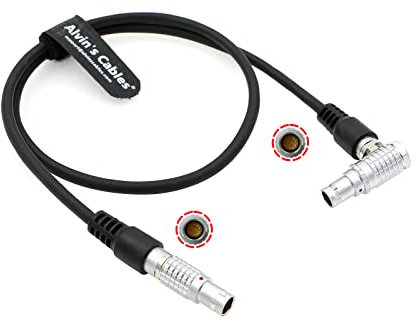 Alvin's Cables Kinefinity Mavo LF LCD EVF Cable Straight 14 Pin Male to Right Angle 14 Pin Male Video Cable for Kinefinity Terra Camera KineMON Monitor 70CM|23.6inches