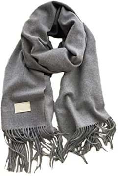 Schals & Tücher Für Frauen Extra Lange Weiche Kaschmir Gefühl Werfen Frauen Schals, Solid Schal Wrap, Mit Fransen, Warme Lange Schals Winter Schals, Große Schals Für Frauen (Grey)