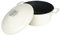 Commichef Cacerola Redonda, Cazuela, Crema, 24cm Diámetro, Aluminio Fundido, Con Tapa, Apta Para Hornos y Placas de Cocción, XR-724CR