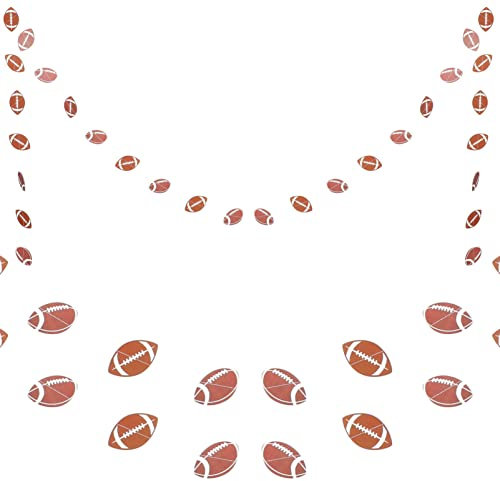 ABOOFAN 2 Stücke Fußball Banner Papier String Baseball Girlande American Football Thema Party Wimpelkette Sportspiele Party Foto Hintergrund Fußball Party Dekoration