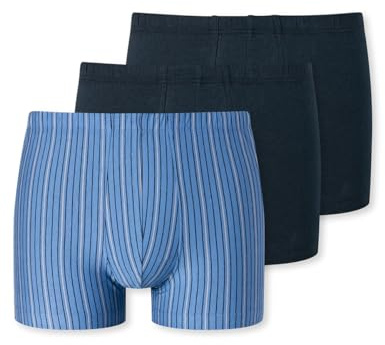 Schiesser Herren 3 Pack Unterwäsche Shorts mit weichem Bund Bio Baumwolle Multipack - 95/5 Organic, Sortiert 2_180216, 6/ L