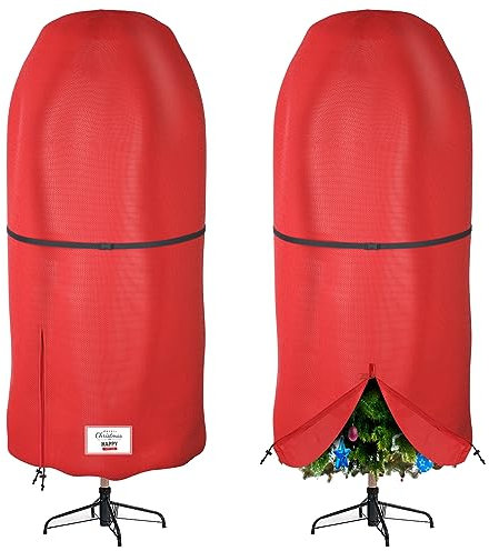 Weihnachtsbaum Aufbewahrungstasche,Wasserdicht Oxford Aufbewahrung mit Doppel Reißverschlüssen,Weihnachtsbaum Transporthülle für bis zu 6FT Weihnachtsbäume und andere Weihnachtsdekorationen