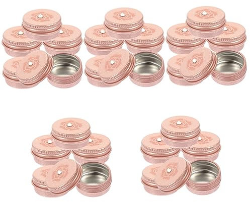 minkissy 25pièces Conteneurs De à Lèvres De Boîtes à Crème Multifonctionnelles Avec Couvercles Pratiques Pour Usage Quotidien Par Récipient Design Chic Et Résistant