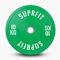 SUPRFIT – Hantelscheiben gummiert 10kg Grün – Premium Fitness Bumper Plates – Stoßabsorbierende Gewichtsscheiben aus Vollgummigranulat – Hantelscheiben Ø 50mm für Langhantel Training
