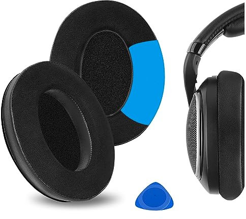 Geekria Sport Cooling-Gel Replacement Ear Pads for Sennheiser HD505, HD515, HD555, HD518, HD558, HD559, HD569, HD579, HD589 Headphones Ear Cushions, Repair Parts (Black)
