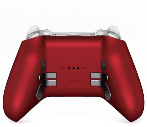 eXtremeRate Cover Posteriore Ricambio per Xbox Elite Series 2 Controller,Custodia Copertura Scocca Trigger Stop per Xbox Elite Series 2 Core Wireless Controller Model 1797-Rosso