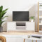 Coavain Mobile Porta TV Bianco Lucido 102x30x37,5cm Legno Multistrato Armadio TV Mobile Sotto TV Mobiletto Soggiorno Mobili Porta TV da Terra Mobiletto Legno Mobile TV Basso