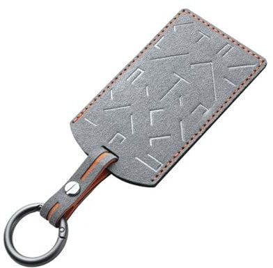Alfanxi Porte-carte en alcantara - Protection de clé compatible avec Tesla Model 3 Y A Style, Gris 1, Fit Tesla Card Key