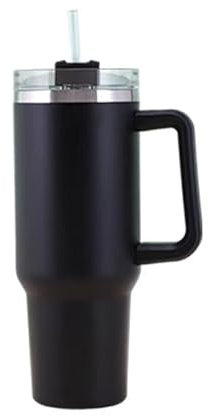 saiyuanxing Vaso aislado de 30 onzas, taza de acero inoxidable 304 antiquemaduras, taza de viaje con asa, taza de viaje aislada y fría con asa.