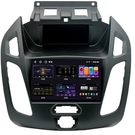 Touchscreen GPS Navi Navigation Navigator Monitor Karten Autoradio mit CarPlay & Android + HD Bremslicht Rückfahrkamera Rückfahrkamera Einparksystem Kompatibel mit Ford Transit Connect MK2