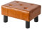 YMYNY Tabouret Pouf Ottoman Moderne, Petit Repose-Pieds Rectangulaire pour Salon, Tabouret de Canapé pour Entrée 40×30.5×22.5CM Orange HBD038J