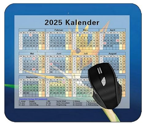 YENDOSTEEN 2025 Kalender Mauspad,Blumenknospe Nahaufnahme Mauspads für Computer,Laptop,PC,Büro & Zuhause