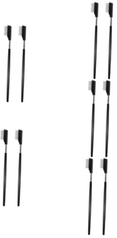 HAPINARY 10 Stk Wimpernkamm Mascara- Mascara-trennzeichen Wimpernkämme Zum Trennen Der Wimpern Wimperntrenner Kamm Mascara-kamm Wimpernbürstentrenner Black Rostfreier Stahl