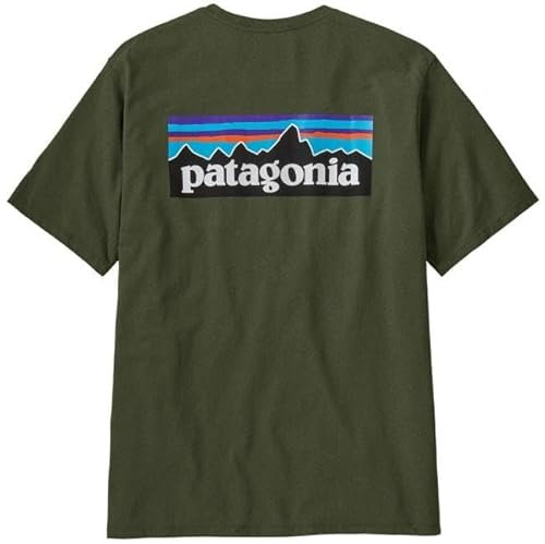 Patagonia Men's M's P-6 Logo Responsibili-tee T-Shirt, Torrey Pine Green, L