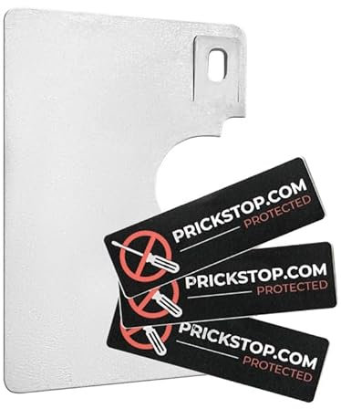 Prick Stop Türsicherung | Sicherheit für FIAT Ducato, Citroen Jumper, Peugeot Boxer und Pössl Wohnmobil | Prickstop Einbruchschutz (Aufkleber Schwarz)
