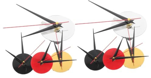 DOITOOL 8 Sätze Quarzuhrwerk Wanduhr Mechanismus LED Bausätze Bausatz Uhrwerk Uhr-Kit Flip-Uhr Ersatz-Uhrwerk Uhrwerk-Bausatz Uhrwerkteile selber Bauen uhrwerk Teile selber Machen Acryl