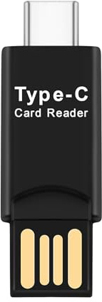 Agwuoetr USB 3.1 Type C USB-C to Micro-SD TF Card Reader Adapter for PC Cellphone