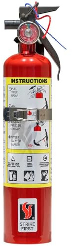 Strike First: RAPID RESPONSE ABC110ST Multi-Purpose 2.5lb Fire Extinguisher w/Vehicle Bracket