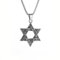 ZIAFRPN Retro Punk Davidstern Halskette Israelische Religion Salomon Kabbala Schild Davids Israelisches Amulett Glücksschmuck