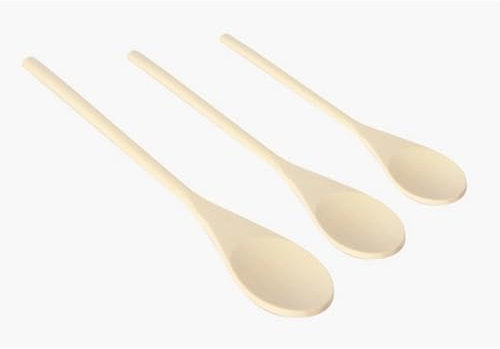 3 Wooden Spoons Set 8, 10 and 12 inch Cooking Baking Utensils Set Kitchen Craft Mixing