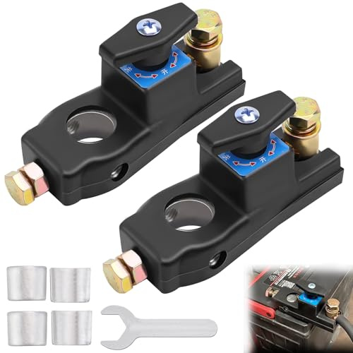 Batterie Trennschalter Batterieschalter 12V 24V Autobatterie Schalter Hauptschalter Autobatterie Trennschalter Batterietrennschalter Batteriehauptschalter für Auto LKW Boot Motorrad