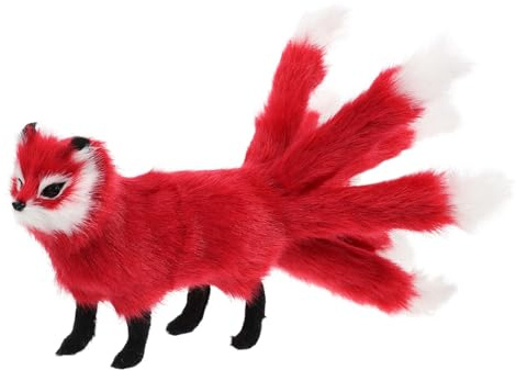 VICASKY Realistisches Fuchs Plüschtier Kuscheltier aus Weichem Langlebigem Material Niedliche Tierfigur als Dekoratives Wohnaccessoire und Vielseitiges Liebevoll Zufällige