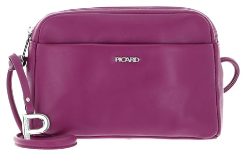 Picard Leder Umhängetasche Schultertasche Really Hand Bag Fuchsia purpur