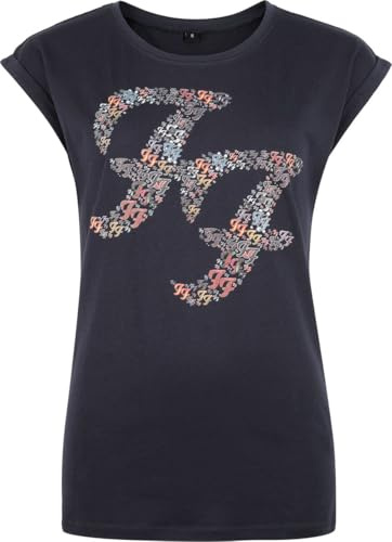 Foo Fighters Logo Crystals Frauen T-Shirt Navy
