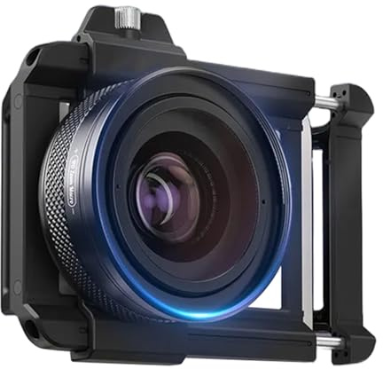 Wlinfetity Smartphone Macro Lens with 10-20X Magnification, 15-45mm Zoom & F1.05 Aperture, Compatible with for iPhone and Android Phones, Black