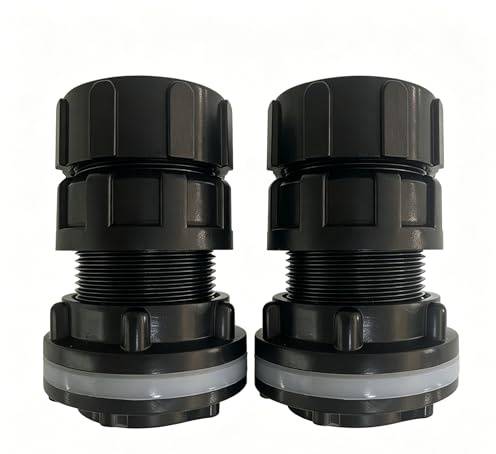 Pool Ablassventil für Sandfilter, 1.5/2 zoll Sandfilter-Ablaufstopfen, Ersatzteile für Sandfilteranlage, Pool Zubehör für Ablassventil, Sandfilteranlage Ablassschraube für Sandtank (2Stück 2zoll)