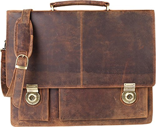 HAROLD'S Antik Aktentasche Leder 43 cm