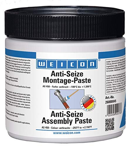 WEICON Anti-Seize Montagepaste 450 g hitzebeständiger Schutz gegen Korrosion, Festfressen und Verschleiß