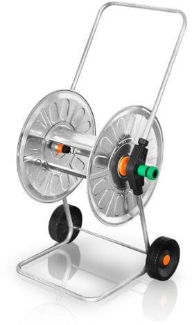 Bradas 310 80 m Schlauch Spule Trolley 212 ZN Agrati, silber, 55 x 46 x 88 cm