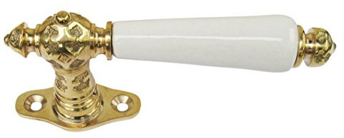 Fenstergriff Gründerzeit Jugendstil Messing #70-MW