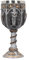 Nemesis Now Medieval Knight Goblet 17.5cm Silver, Resin w/Stainless Steel Insert