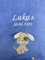 KIDDI-MEDIA Babydecke mit Name und Geburtsdatum Bestickt/kuschelig weich / 1A Qualität (Azurblau - Hund)