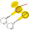 Hook Eze Fishing Gear Knot Tying Tool | Pack of 2 | Protect From Hooks | Tie Knots Easily - Yellow