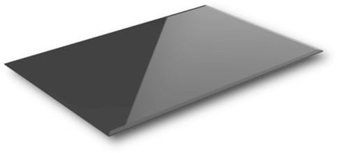 Euro Tische Plaque en Verre ESG 115x65 cm - Plaque de Protection Sol pour Poêle à Bois et Plateau de Table, Verre Sécurisé Trempé 6 mm, Utilisation Polyvalente (Noir)
