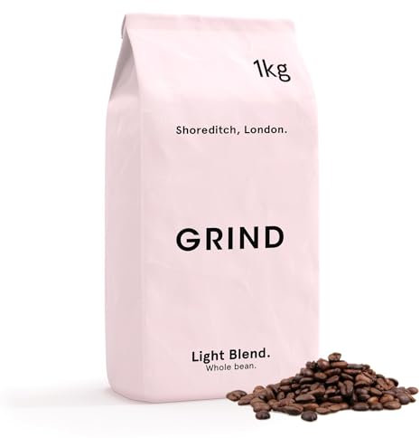 Grind Light Blend Specialty Coffee Beans – 1kg Bag – Light Roast – Suitable for All Coffee Machines – 100% Arabica – Barista Quality – Freshly Roasted in UK
