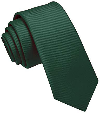 JEMYGINS Cravate Homme Vert en Soie 6CM Étroit Slim Plusieurs Couleurs Disponibles Décontractée Compris Boîte(1)