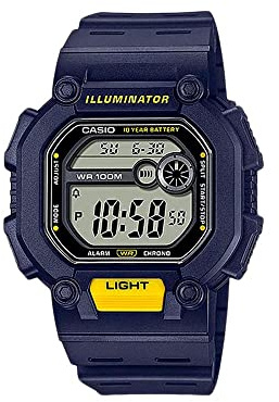 Casio Casual Watch W-737H-2AVCF, Blue, Digital