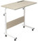 SogesPower Höhenverstellbarer Laptop-Tisch mit Rollen, Beistelltisch für Sofa oder Bett, Mobiler Rolltisch mit integriertem Tablet-/Handyhalter, Vielseitiger Betttisch für Zuhause 80 x 40 cm