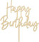 Cake Topper Happy Birthday aus Holz Tortenstecker Geburtstag Made in EU Kuchenaufstecker Kuchendeko Geburtstag Junge Mädchen Frauen Mann Kuchenaufsatz Größe 15x16cm