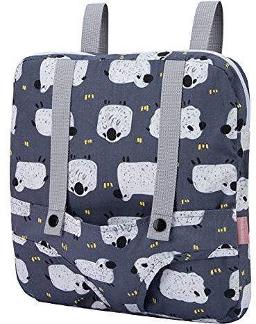 Bebamour Puppentragerucksack, 100% Baumwolle, Kinderrucksack für Puppenzubehör Aufbewahrungstasche(Grey Sheep)